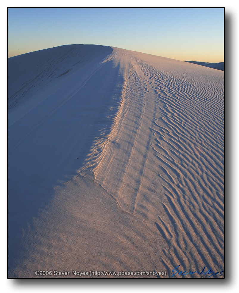 White Sands : Dune Crest at Sunset