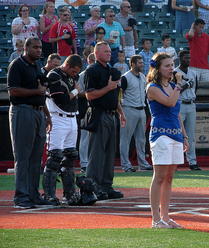 AMarie Sings the National Anthem