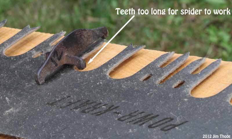 Spiders dont work on very long teeth