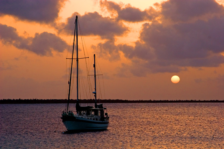 The Sun Setting on our 4th Bonaire Trip