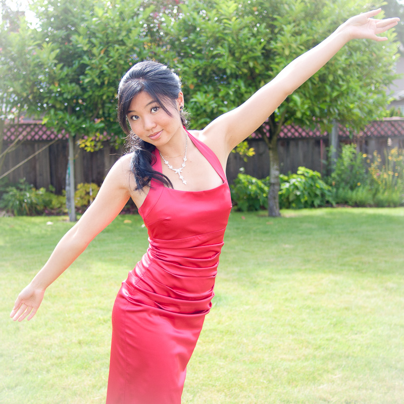 Backyard portrait