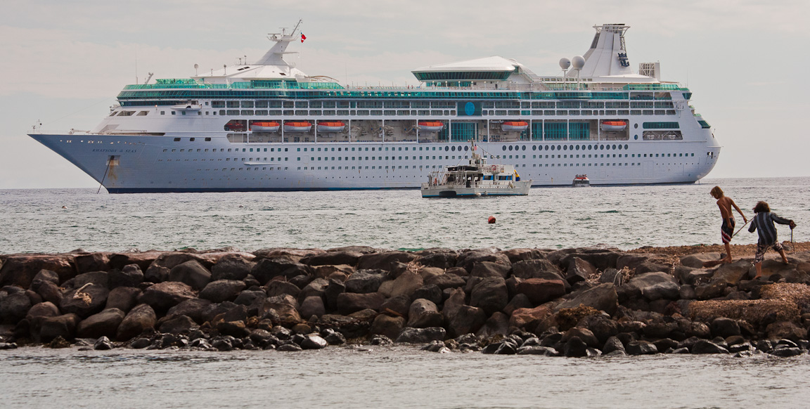 Rhapsody of the Seas in Lahaina, Maui, Hawaii