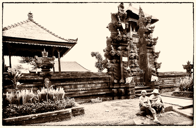 Locals in Besakih Temple, Bali