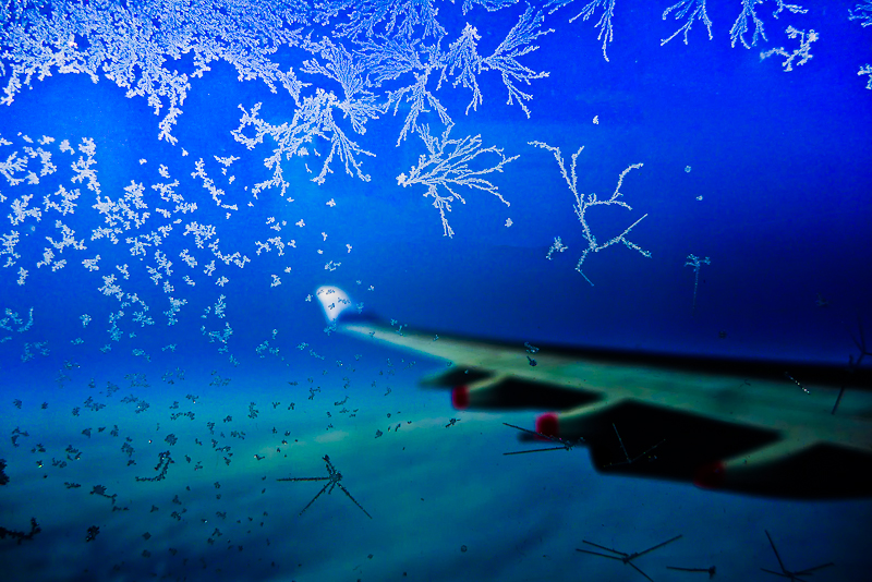 Aerial ice crystal