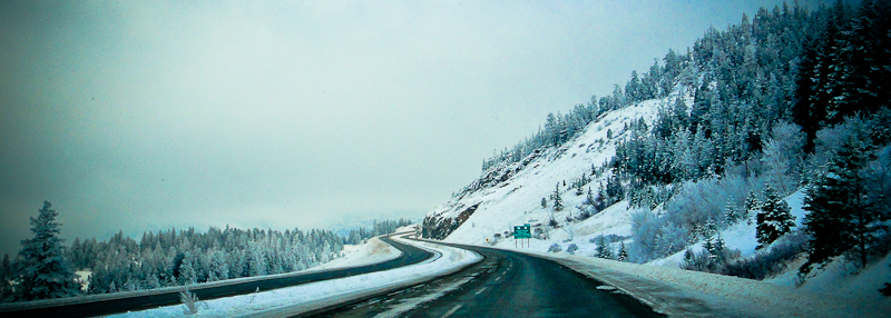 High up on Highway 5, B.C., Canada