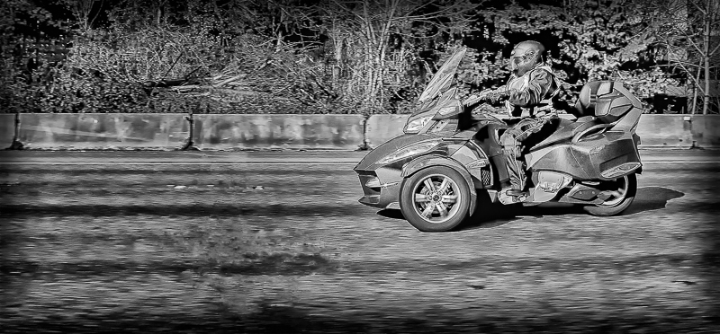 Can-Am motorcyclist