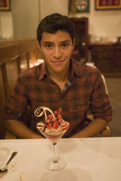 Dessert at Cafe Giovanni, Rue Decatur, French Quarter.