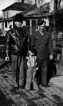 Here is a shot of my father; Richard Lee Mann, standing next to his father, Robert Thomas Mann & his grandfather, LeRoy Charles Merrill. It was taken in Lincoln Nebraska circa 1945.