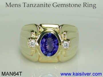 Tanzanite Gemstone Ring For Men