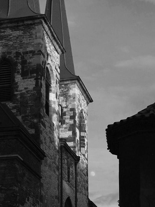 church and moon