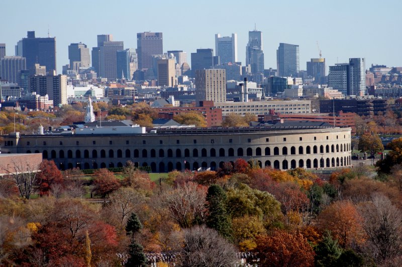 Mt. Auburn Cemetery and Boston Skyline