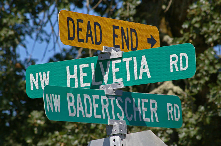 On the right road...