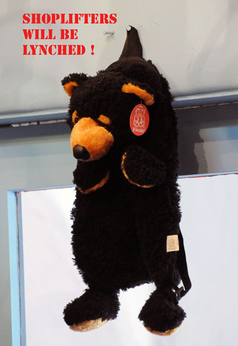 We will not bear any shoplifting!