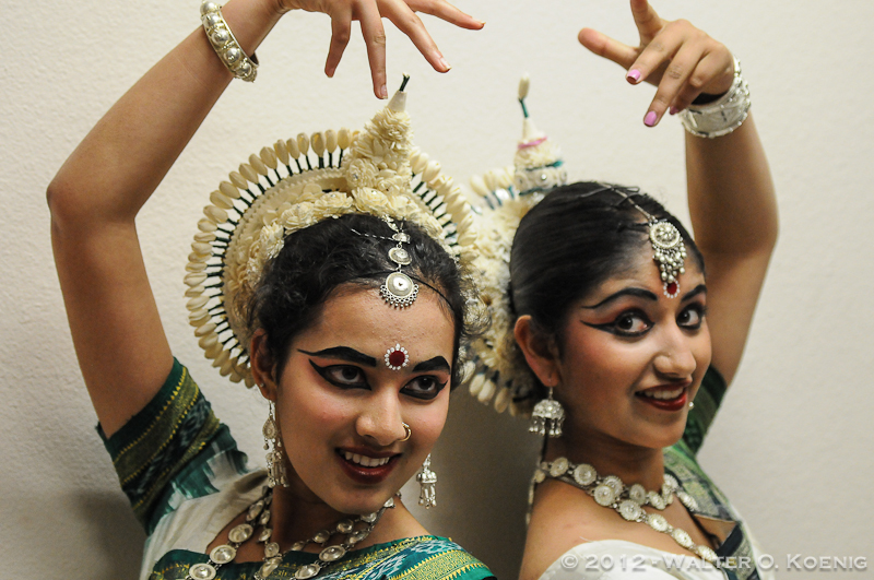 Backstage at the Indian Dance Performance