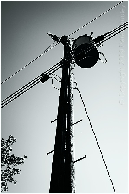Utility pole.