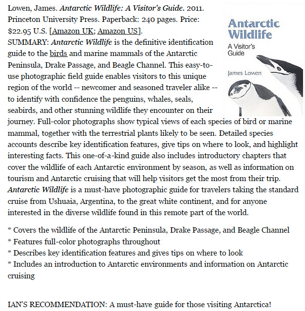 Antarctic wildlife: a visitor's guide