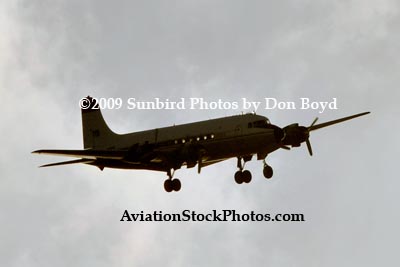 Florida Air Transport C54G-DC N406WA on approach to Opa-locka Airport cargo airline aviation stock photo #3501
