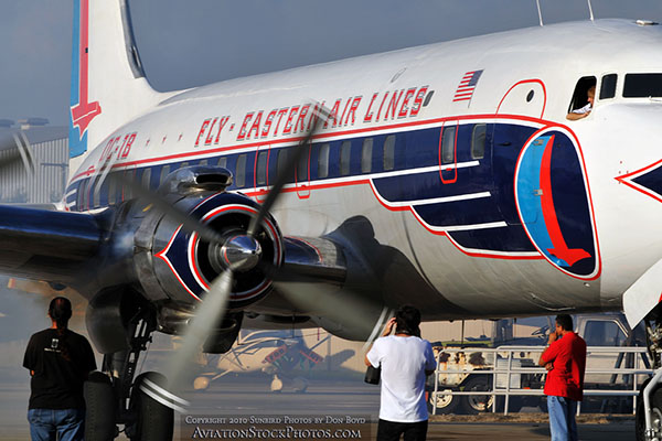 2010 - Historical Flight Foundations restored Eastern Air Lines DC-7B N836D aviation airline stock photo #5712