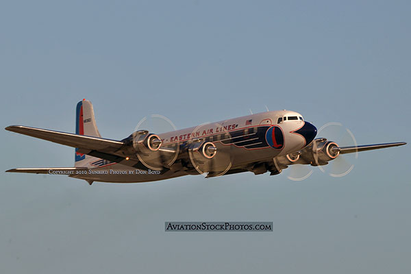 2010 - Historical Flight Foundations restored Eastern Air Lines DC-7B N836D aviation airline stock photo #5727
