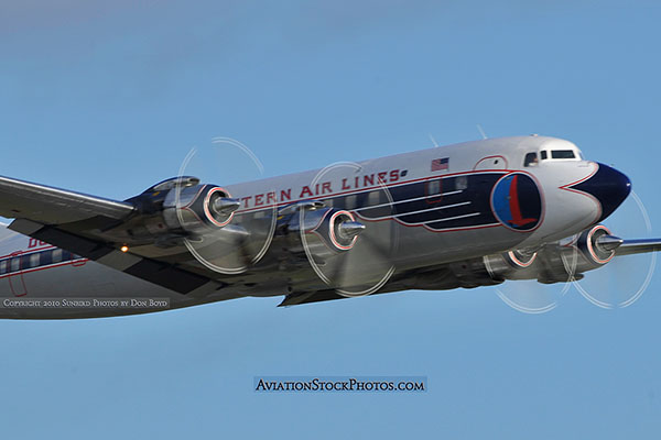2010 - Historical Flight Foundations restored Eastern Air Lines DC-7B N836D aviation airline stock photo #5728