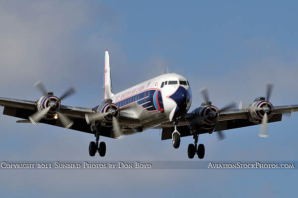 2011 - Historical Flight Foundations restored Eastern Air Lines DC-7B N836D airliner aviation stock #6759