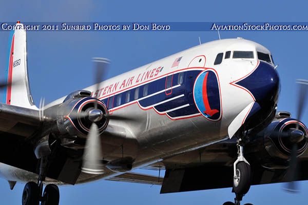 2011 - Historical Flight Foundations restored Eastern Air Lines DC-7B N836D airliner aviation stock #6762