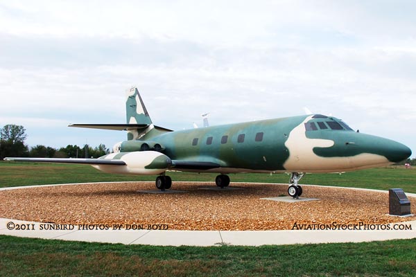 USAF Lockheed C-140A Jetstar #59-5959 at the Scott Field Heritage Air Park aviation stock photo