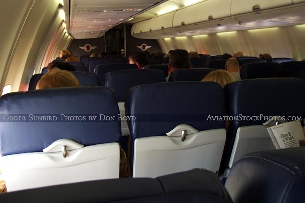 2012 The New Seating Interior Onboard Southwest Airlines