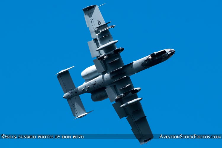 2012 - USAF A-10 Warthog on short final approach to Opa-locka Executive Airport military aviation aircraft stock photo #2208