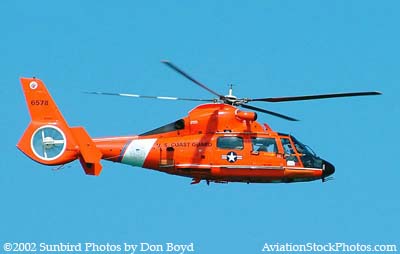 2002 - USCG HH-65A #CG-6578 from Air Station Miami Coast Guard stock photo
