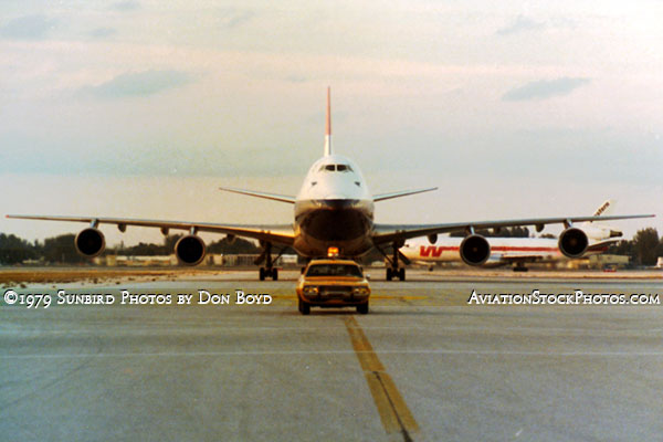 1979 - DCAD ramp car escorting British Airways B747