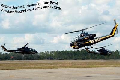 Army Aviation Heritage Foundation's Sky Soldiers Bell AH-1 Cobras air show stock photo #0768