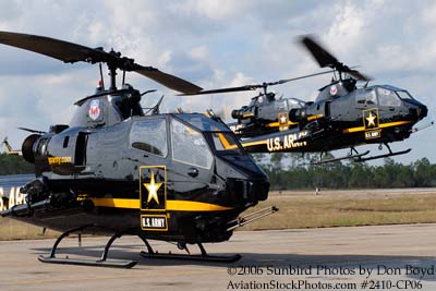 Army Aviation Heritage Foundation's Sky Soldiers Bell AH-1 Cobras air show stock photo #2410