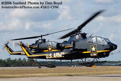 Army Aviation Heritage Foundation's Sky Soldiers Bell AH-1 Cobras air show stock photo #2411