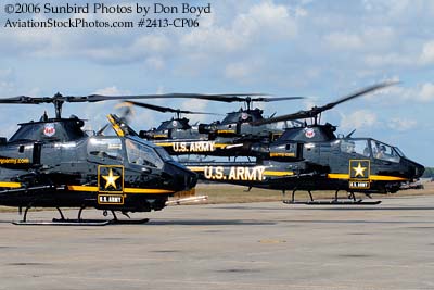Army Aviation Heritage Foundation's Sky Soldiers Bell AH-1 Cobras air show stock photo #2413
