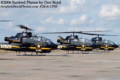 Army Aviation Heritage Foundation's Sky Soldiers Bell AH-1 Cobras air show stock photo #2414