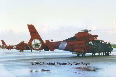 1992 - Coast Guard operations after Hurricane Andrew - HH-65's CG-6547 and CG-6516