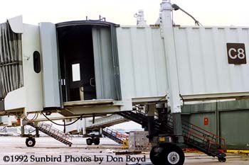 1992 - Hurricane Andrew damage to the C-8 jet bridge