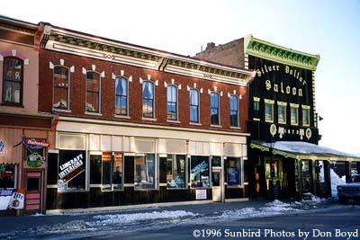 Beautiful downtown historic Leadville with the Silver Dollar Saloon dating back to 1879