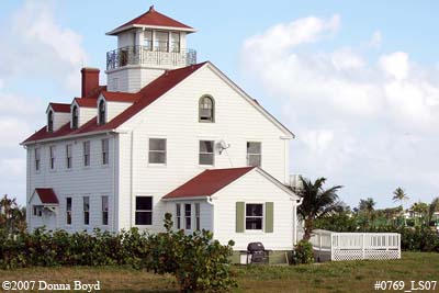 2007 - Former Coast Guard Station Lake Worth Inlet house on Peanut Island building stock photo #0769