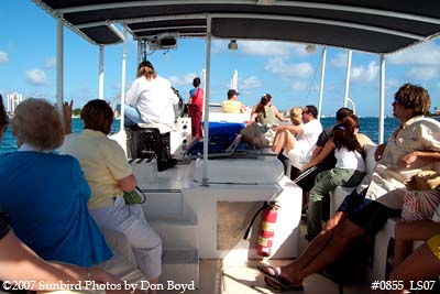 2007 - Passengers on the Peanut Island Ferry recreation stock photo #0855