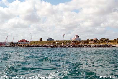 2007 - East side of the former Coast Guard Station Lake Worth Inlet on Peanut Island landscape stock photo #0856