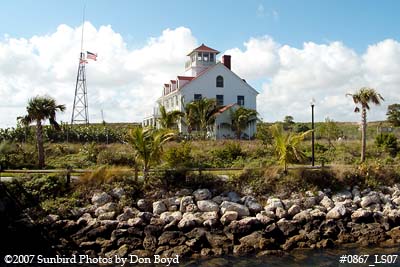 2007 - East side of former Coast Guard Station Lake Worth Inlet house building stock photo #0867