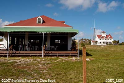 2007 - South side view of former Coast Guard Station Lake Worth Inlet boathouse and house building stock photo #0870