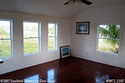 2007 - 1st floor TV and recreation room of former Coast Guard Station Lake Worth Inlet stock photo #0872