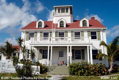 2007 - South view of majestic station house at Coast Guard Station Lake Worth Inlet stock photo #0889