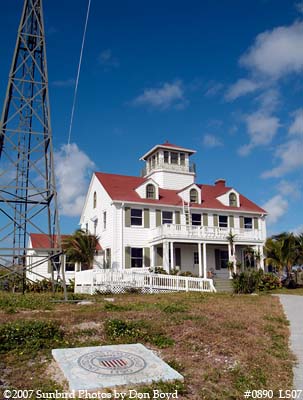 2007 - South view of majestic station house at Coast Guard Station Lake Worth Inlet stock photo #0890