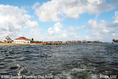 2007 - Southwest view of former Coast Guard Station Lake Worth Inlet on Peanut Island landscape stock photo #0906