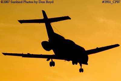 General Electric Capital Corporation's British Aerospace HS125-700A N999CY corporate aviation sunset stock photo #2951