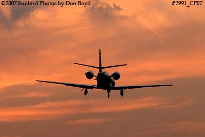 Unknown Cessna Citation 56X corporate aviation sunset stock photo #2991